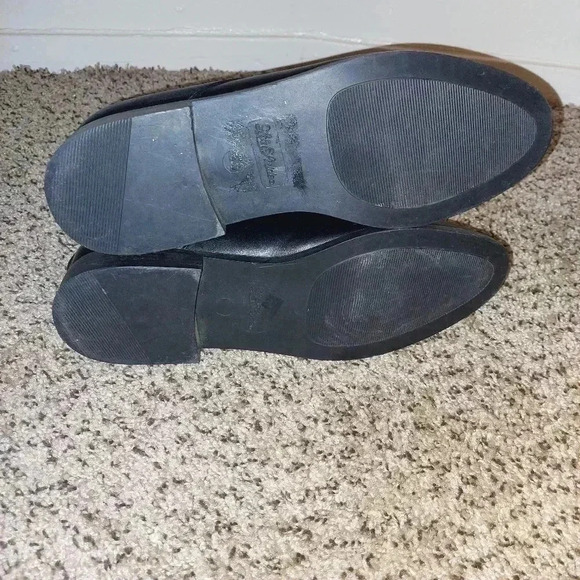 Vintage 1990s Life Stride Leather Ankle Boots Size 9M Black 3 Strap Booties - Picture 7 of 11